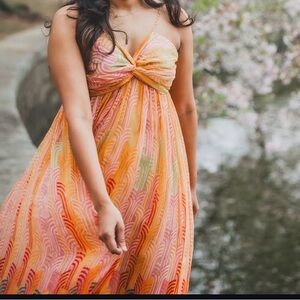 Elegant Multicolor Summer Dress